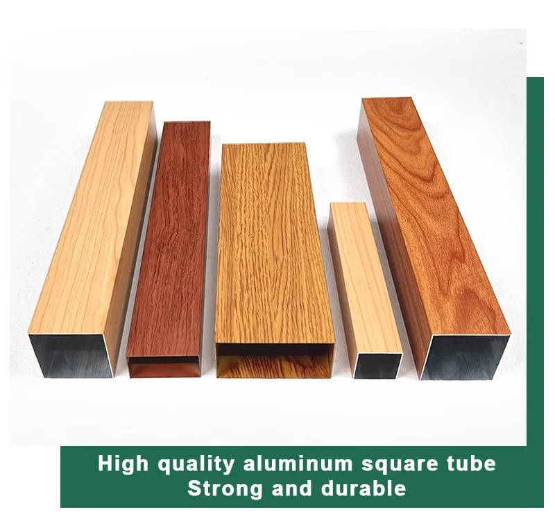 High quality aluminum square tube