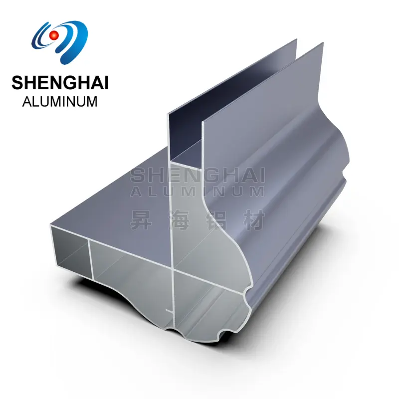 Blue full-aluminium furniture profile
