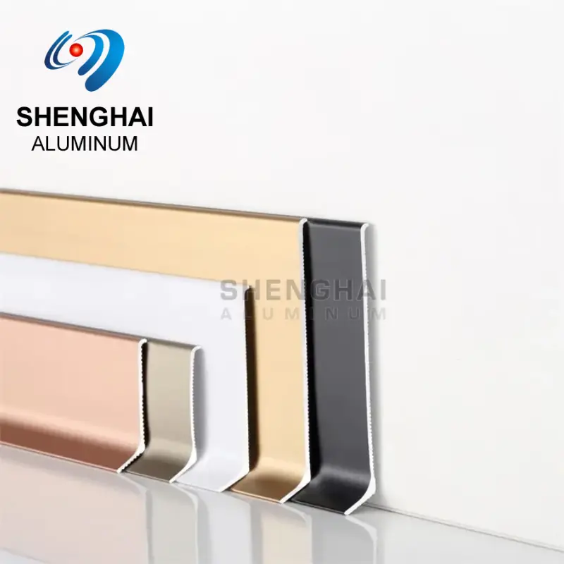 Skirting board aluminium profile