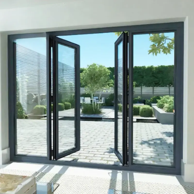 Aluminum swing door