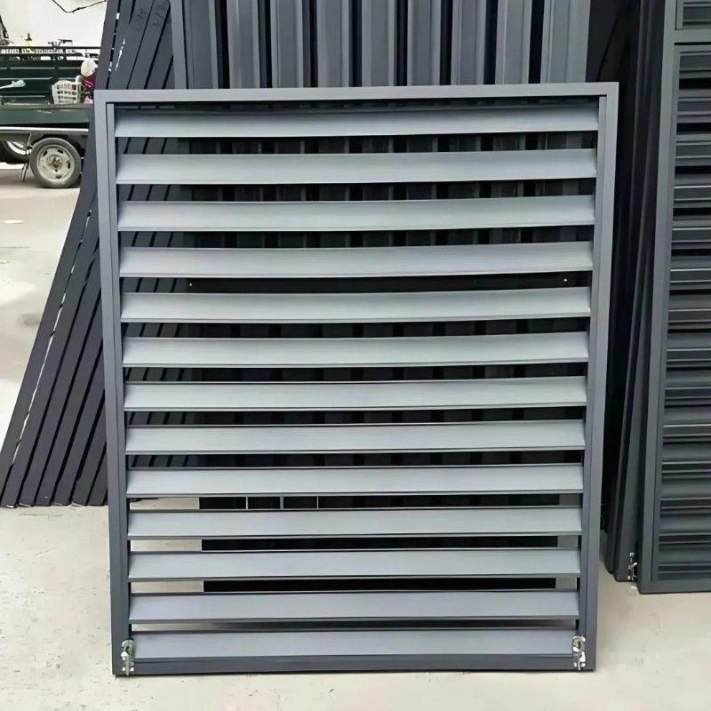 Adjustable aluminum blades for airflow control