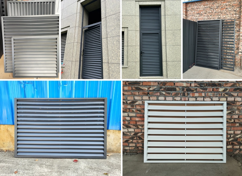 Aluminum alloy louver panels for modern buildings
