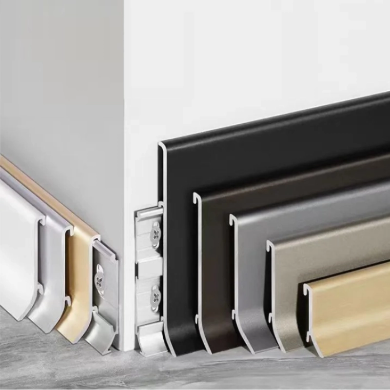 Modern LED Aluminum Skirting Board with Smart Control | Waterproof, Energy Efficient, Customizable