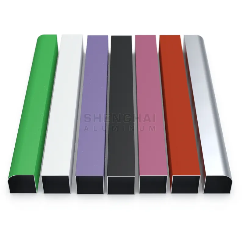 indonesia powder coated aluminum wardrobe tube profiles