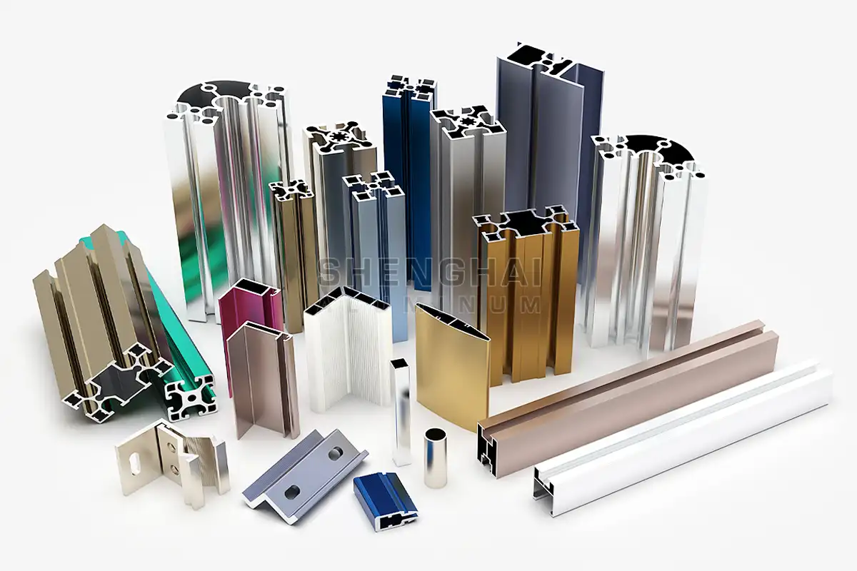 Perfiles de extrusión de aluminio industrial estándar y personalizados con ranura en T y sistemas de enmarcado.