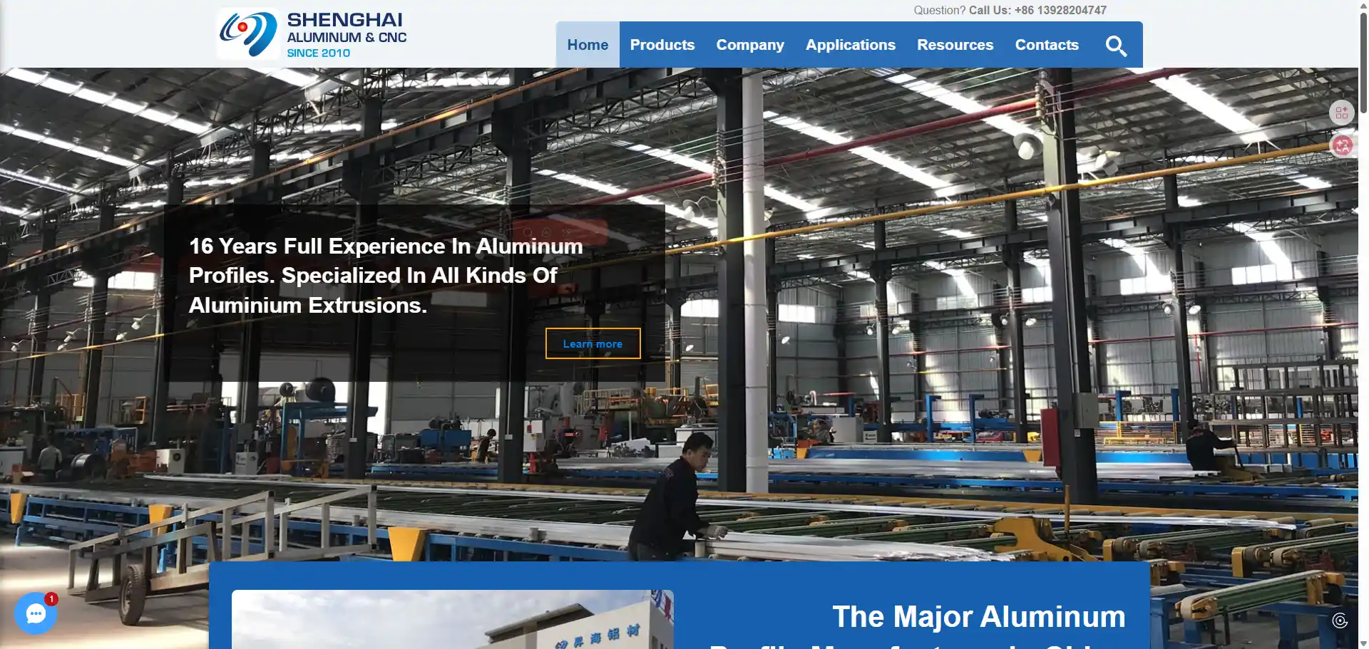 Shenghai Aluminum official website - 2500T custom aluminum profile extrusion factory direct source for global importers with 15 years export experience.